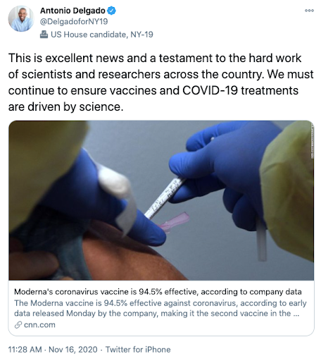 This is excellent news and a testament to the hard work of scientists and researchers across the country. We must continue to ensure vaccines and COVID-19 treatments are driven by science.